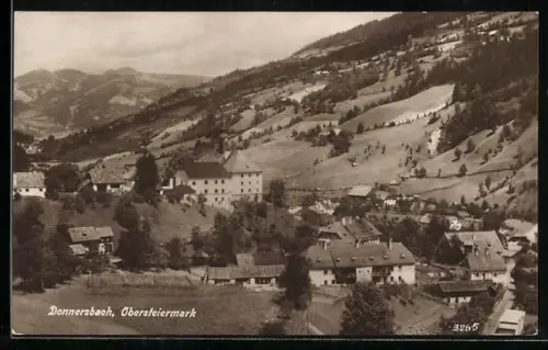 AK Donnersbach /Obersteiermark, Blick auf den Ort