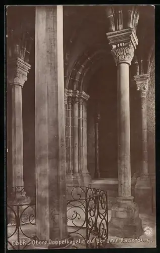 AK Eger, Untere Doppelkapelle auf der alten Kaiserburg