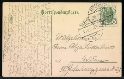 AK Karlsbad, Café und Restaurtant Klein Versailles