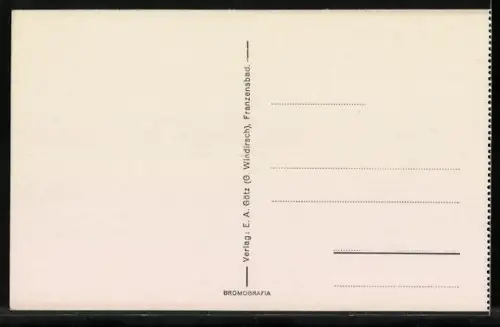 AK Franzensbad, Blick auf das Strandbad