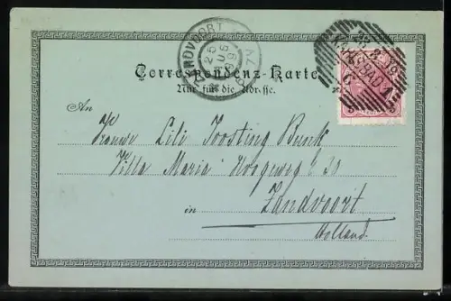 Mondschein-AK Carlsbad, Partie am Marktbrunnen