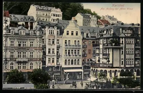 AK Karlsbad, Am Anfang der Alten Wiese