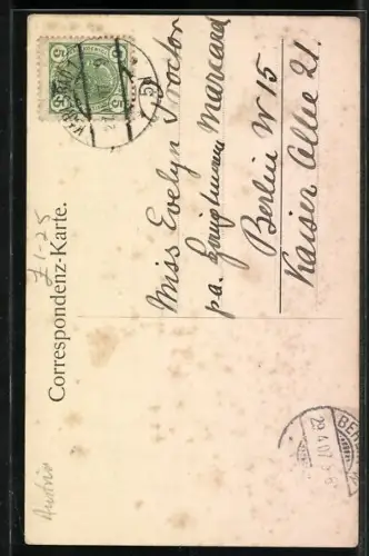 AK Karlsbad, Hotel Bristol, Totalansicht