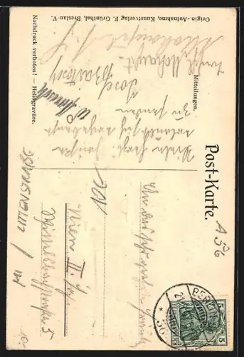 AK Berlin, Portal am Justizpalast, Neue Friedrichstrasse, jetzt Littenstrasse