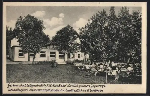 AK Moritzburg / Sachsen, Historische Waldgaststätte Mistschänke