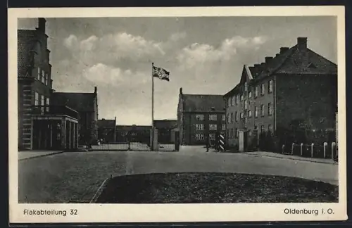 AK Oldenburg / Gr., Kaserne der Flakabteilung 32,