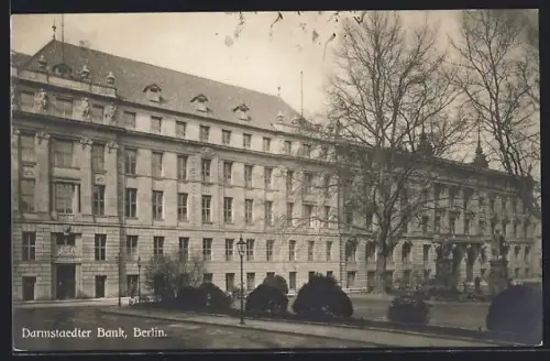 AK Berlin, Blick auf die Darmstädter Bank, Schinkelplatz 1–4