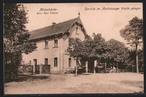 AK Moritzburg / Sachsen, Restaurant zur Mistschänke, Bes. Karl Thieme