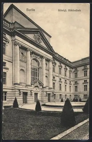 AK Berlin, Königliche Bibliothek, Unter den Linden