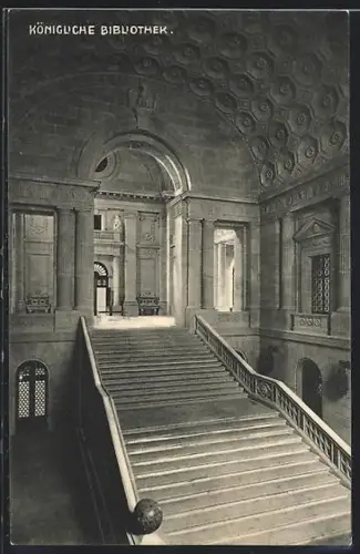 AK Berlin, Königliche Bibliothek, Innenansicht, Unter den Linden