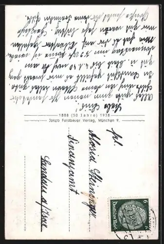 AK Landshut / Bayern, Blick zur Kirche