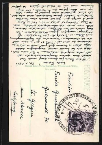 AK Weingarten / Württ., Münster, Inneres