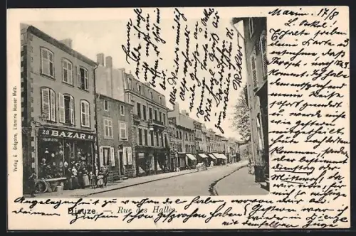 AK Dieuze, Rue des Halles