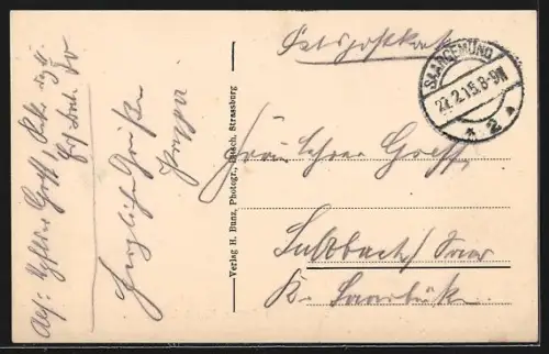 AK Bitsch /Lothr., Gasthaus Waldkantine Truppenübungsplatz mit Personal