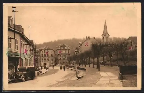 AK Ottange, Le Boulevard, Panorama