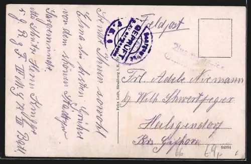 AK Saargemünd, Kapellenstrasse