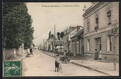 AK Château-du-Loir, Avenue de la Gare