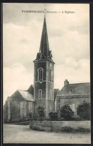 AK Pommerieux /Mayenne, L`Église