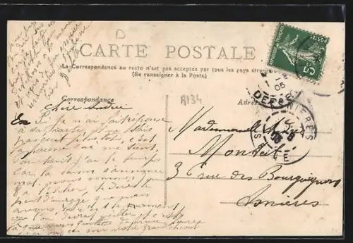 AK Gorron /Mayenne, Vue prise de la Gare