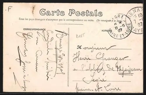 AK Renazé /Mayenne, Quartier de la Gare