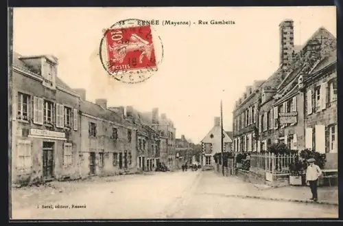 AK Ernée /Mayenne, Rue Gambetta