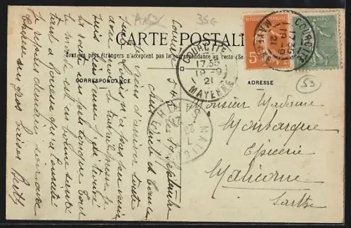 AK Courcité /La Mayenne, Fête officielle du Monument aux Morts pour la Patrie, 1914-1918