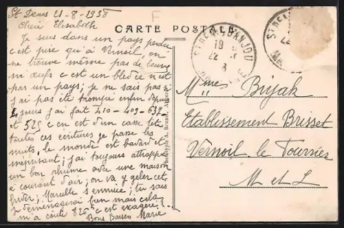 AK St-Denis-d`Anjou /Mayenne, La Grande Rue