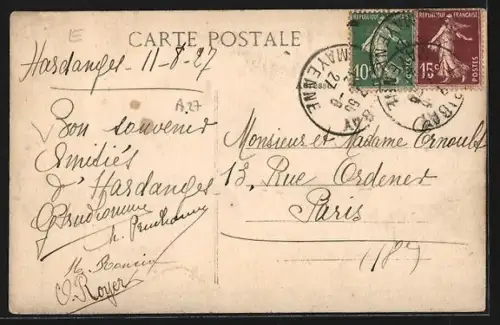 AK Hardanges /Mayenne, Route de Champgeneteux