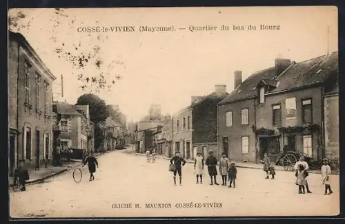 AK Cossé-le-Vivien /Mayenne, Quartier du bas du Bourg