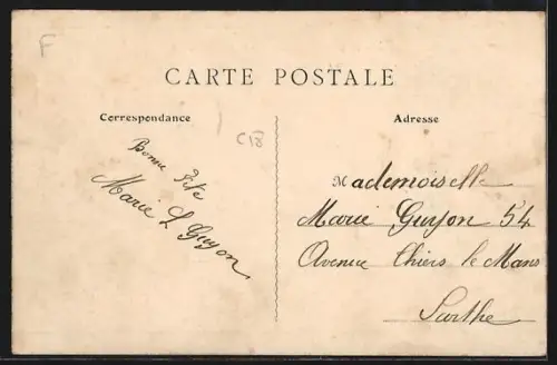 AK Argentré /Mayenne, Route de la Gare