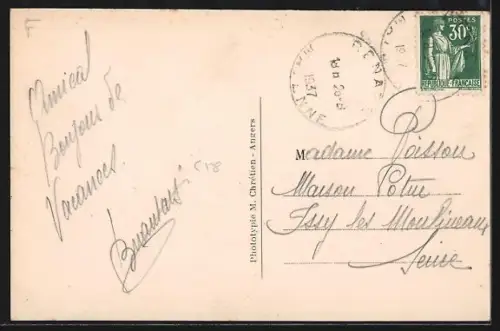 AK Renazé /Mayenne, Le bas de la Rue Bourdais