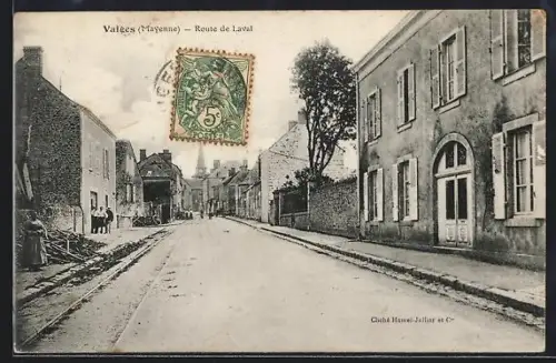 AK Vaiges /Mayenne, Route de Laval