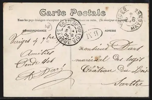 AK Vaiges /Mayenne, Route de Laval