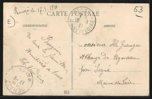 AK Renazé, Rue Principale et Place de la Mairie