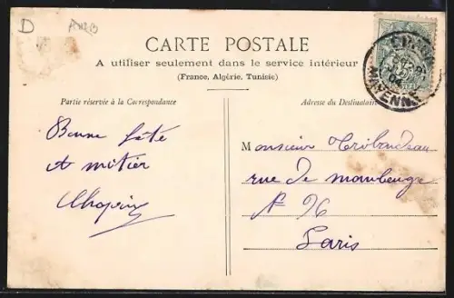 AK Craon /Mayenne, Rue Neuve avec bâtiments et escaliers