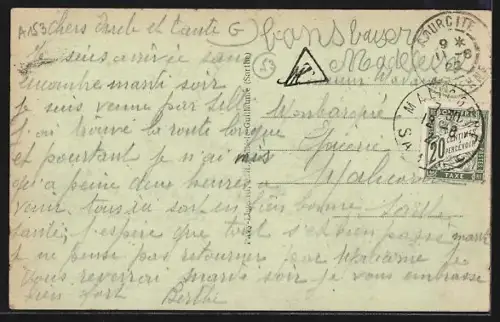 AK Villaines-la-Juhel /Mayenne, Place des Halles, Rue du Bignon