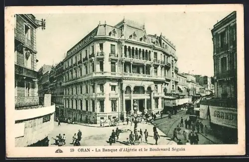 AK Oran, La Banque d`Algéroe et le Boulevard Séguin