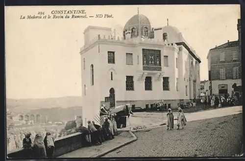 AK Constantine, La Medersa et le Ravin du Rummel