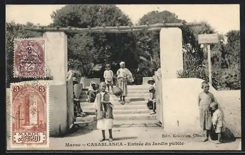 AK Casablanca, Entrée du Jardin public