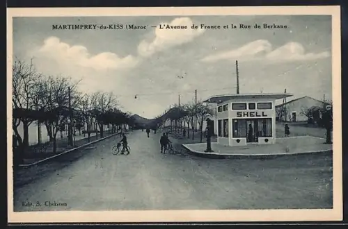AK Martimprey-du-Kiss, L`Avenue de France et la Rue de Berkane
