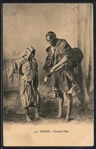 AK Tanger, Vendeur d`eau, Marokkanischer Wasserverkäufer