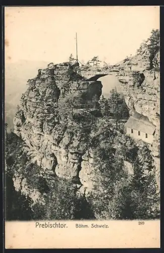 AK Prebischtor /Böhm. Schweiz, Teilansicht