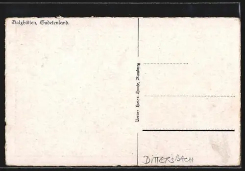 AK Dittersbach /Sudetenland, Balzhütten
