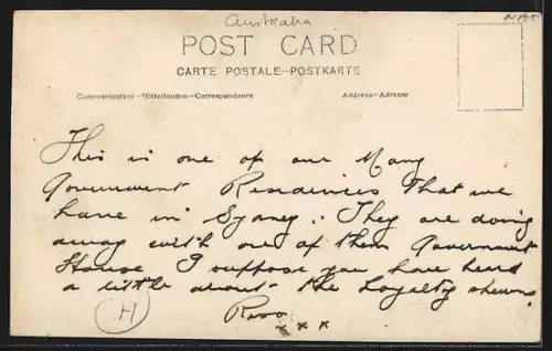 AK Sydney, Federal Government House