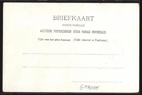 AK Garoet, Alloon-alloon met gezicht op de Regentswoning en op den achtergrond de Tjekorai