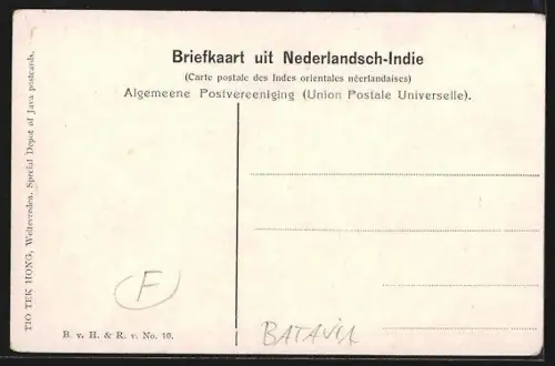 AK Batavia, Kiekje uit de Benedenstad