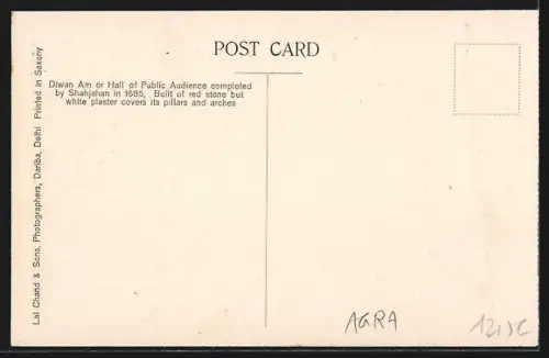 AK Agra, Diwan Am Side View, Fort