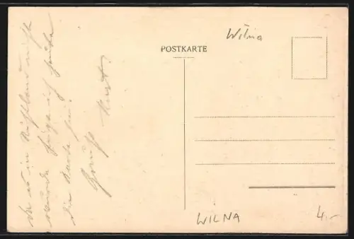 AK Wilna, Tierpark, Fluss und Brücke