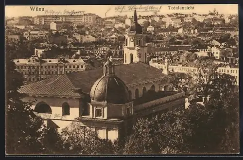 AK Wilna, Totalansicht mit Kirche