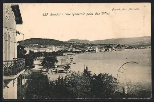 AK Bandol, Vue Générale prise des Villas